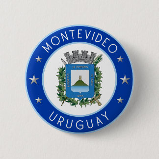 Bóton Redondo 5.08cm Casaco De Armas Montevideu