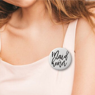 Bóton Redondo 5.08cm Casamento do Partido Bridal do Escovo de madrinha