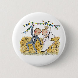 Bóton Redondo 5.08cm Casamento por País