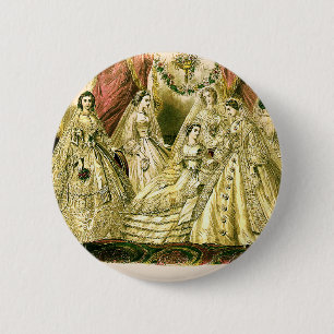 Bóton Redondo 5.08cm Casamento vitoriano