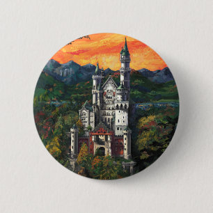 Bóton Redondo 5.08cm Castelo de Neuschwanstein