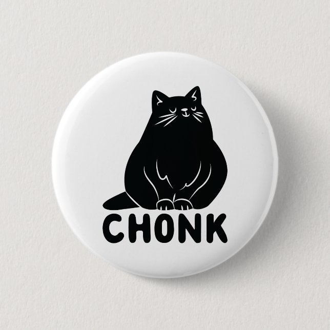 Bóton Redondo 5.08cm Cat Chonk (Frente)