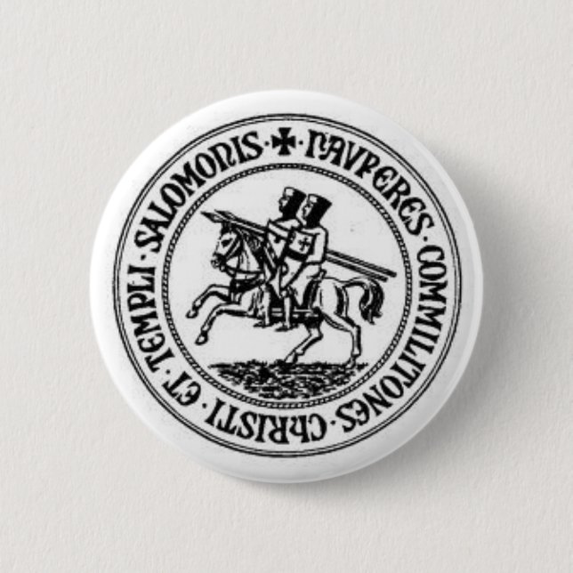 Bóton Redondo 5.08cm Cavaleiros Templar 1 (Frente)