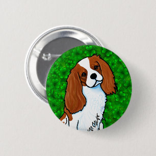 Bóton Redondo 5.08cm Cavalier King Charles Spaniel Botão