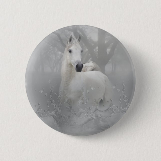Bóton Redondo 5.08cm Cavalo da fantasia (Frente)