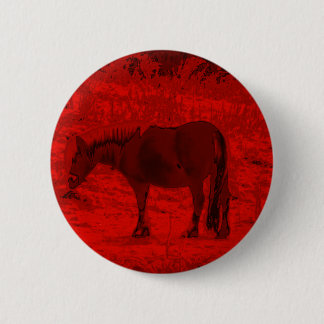 Bóton Redondo 5.08cm Cavalo Vermelho