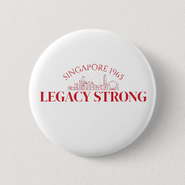 Bóton Redondo 5.08cm Celebração Majulah Singapura