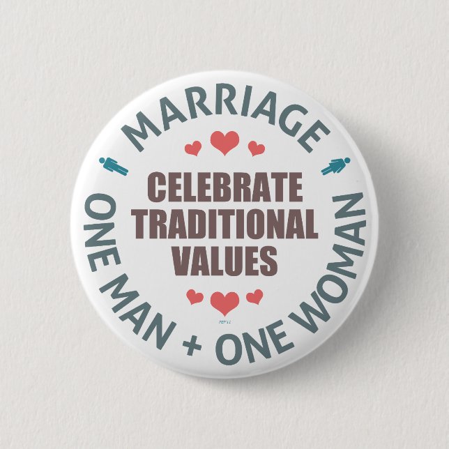Bóton Redondo 5.08cm Celebrar Valores Tradicionais (Frente)