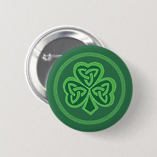 Bóton Redondo 5.08cm Celtic Knot Shamrock
