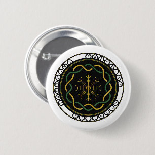 Bóton Redondo 5.08cm Celtic Runes 3 Botão (Redondo)
