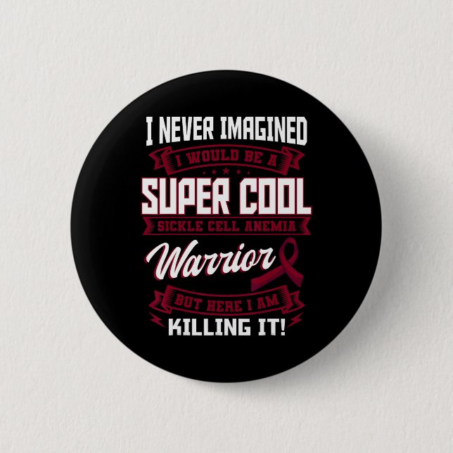 Bóton Redondo 5.08cm Células Falsiformes Guerreiro Torneira (Frente)