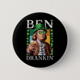 Bóton Redondo 5.08cm Cerveja Irlandesa Ben Drankin - Homens e Mulheres