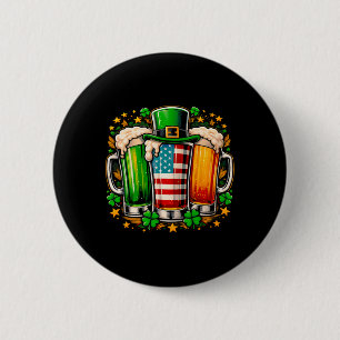 Bóton Redondo 5.08cm Cerveja Irlandesa Irlanda Bandeira Americana Dia d