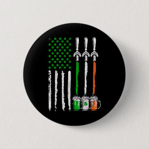 Bóton Redondo 5.08cm Cerveja Irlandesa Irlanda Bandeira Americana Dia d