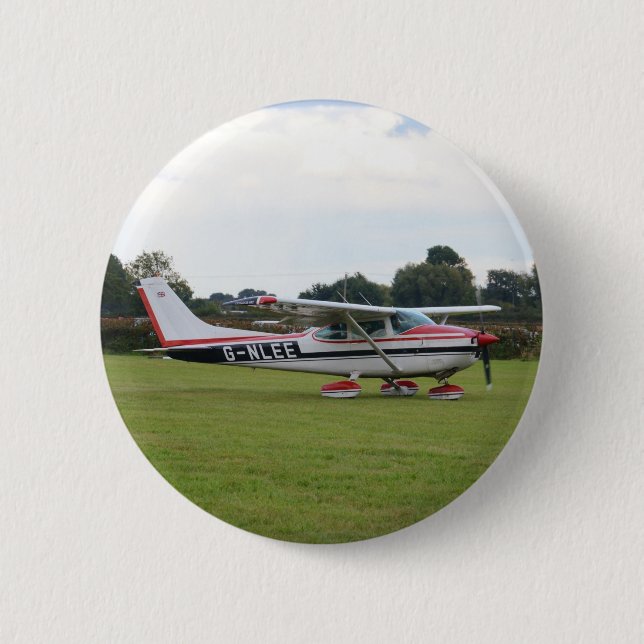 Bóton Redondo 5.08cm Cessna 182Q (Frente)