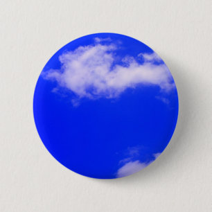 Bóton Redondo 5.08cm Céu Azul Claro e Nuvens Brancas