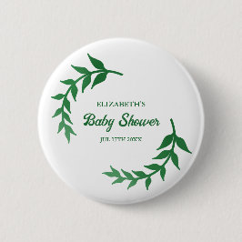 Bóton Redondo 5.08cm Chá de fraldas Chic Greenery