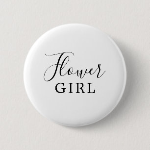 Bóton Redondo 5.08cm Chá de panela de Menina Minimalista