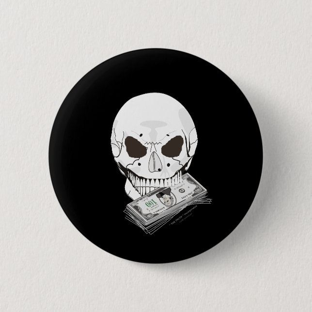 Bóton Redondo 5.08cm Chama de Caveira (Frente)