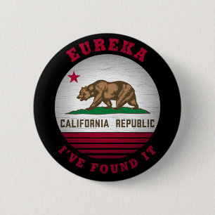 BÓTON REDONDO 5.08CM CHAMADA ESTATAL DE CALIFORNIA EUREKA