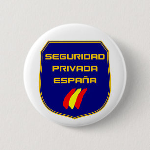 Bóton Redondo 5.08cm Chapa Seguridad Privada España Placa
