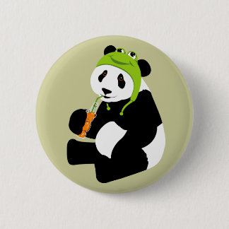 Bóton Redondo 5.08cm Chapéu do sapo da panda