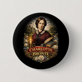 Bóton Redondo 5.08cm Charlotte Brontë
