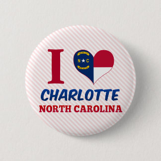 Bóton Redondo 5.08cm Charlotte, Carolina do Norte