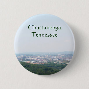 Bóton Redondo 5.08cm Chattanooga, arquitectura da cidade do TN