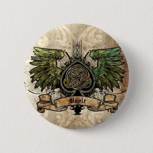 Bóton Redondo 5.08cm Chaveiro urbano do tatuagem irlandês celta de