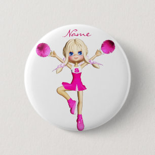 Bóton Redondo 5.08cm Cheerleaderes Vão Alegrar Thunder_Cove