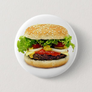 Bóton Redondo 5.08cm Cheeseburger