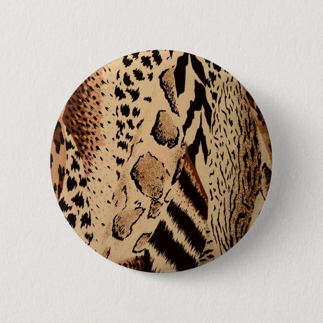 Bóton Redondo 5.08cm Cheetah Pattern (Frente)