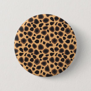 Bóton Redondo 5.08cm Cheetah Pattern
