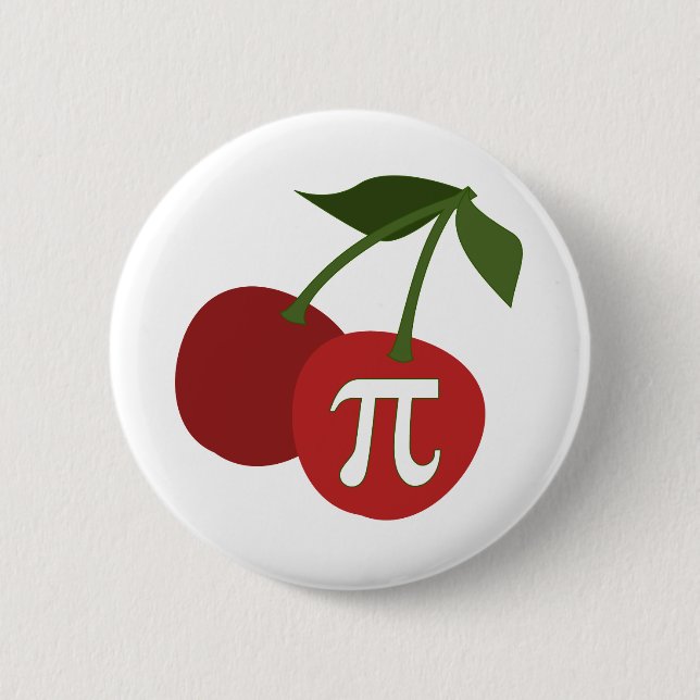 Bóton Redondo 5.08cm Cherry Pi Day (Frente)