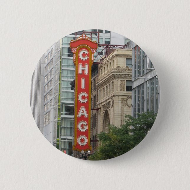Bóton Redondo 5.08cm Chicago (Frente)
