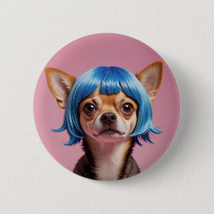 Bóton Redondo 5.08cm Chihuahua wig