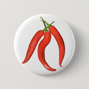 Bóton Redondo 5.08cm Chilies hot
