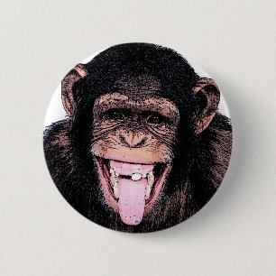 Bóton Redondo 5.08cm Chimpanzé