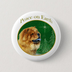 Bóton Redondo 5.08cm Chow Chow Peace
