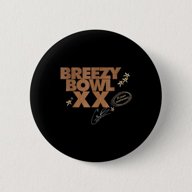 Bóton Redondo 5.08cm Chris Breezy Xx 2025 (Frente)