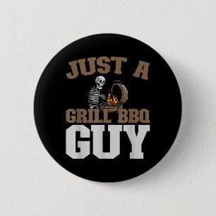 Bóton Redondo 5.08cm Churrasco - Grelhando Grillmaster Um Grill BBQ Guy