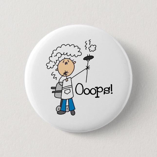 Bóton Redondo 5.08cm CHURRASCO ido mau (Frente)