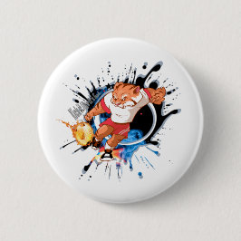 Bóton Redondo 5.08cm Chute como se estivesse quente. futebol de animaçã