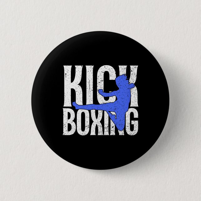 Bóton Redondo 5.08cm Chute Em Kickboxing  (Frente)