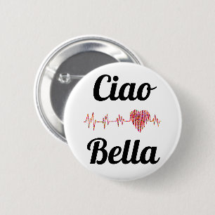 Bóton Redondo 5.08cm Ciao Bella Button