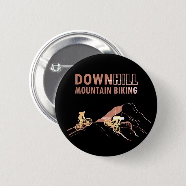 Bóton Redondo 5.08cm Ciclismo de Montanha MTB Downhill (Frente & Verso)