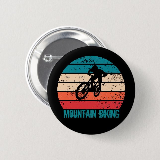 Bóton Redondo 5.08cm Ciclismo de Montanha Vintage Downhill MTB (Frente & Verso)