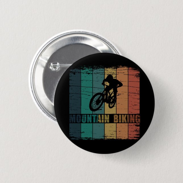 Bóton Redondo 5.08cm Ciclismo de Montanha Vintage Downhill Mtb (Frente & Verso)