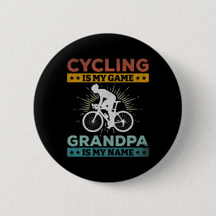Bóton Redondo 5.08cm Ciclismo É Meu Jogo Vovô É Meu Nome Bicicleta Estr